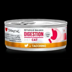 Disugual Diet Cat Digestion Low Fat Pavo Lata 85g