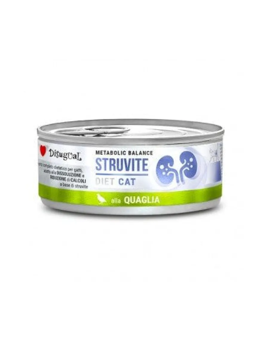 Disugual Diet Cat Struvite Codorniz Alimento Húmedo 85g