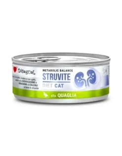 Disugual Diet Cat Struvite Codorniz Alimento Húmedo 85g