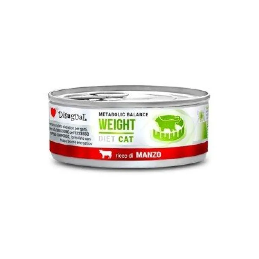 Disugual Diet Cat Weight Ternera Lata 85g