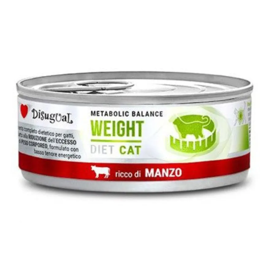 Disugual Diet Cat Weight Ternera Lata 85g