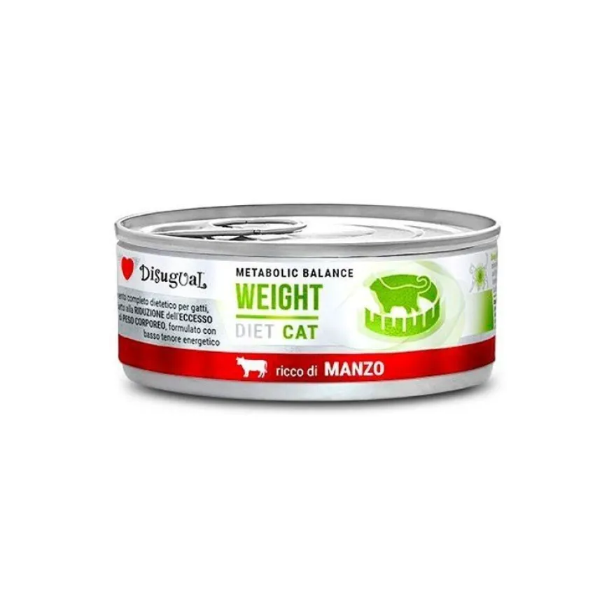 Disugual Diet Cat Weight Ternera Lata 85g