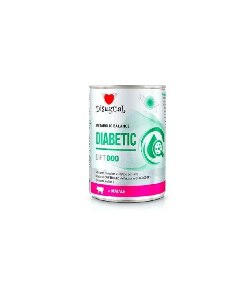 Disugual Diet Dog Diabetic Cerdo Comida Húmeda 6x400 g