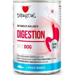 Disugual Diet Dog Digestion Pescado Blanco 6x400gr