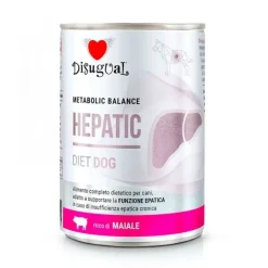 Disugual Diet Dog Hepatic Cerdo Alimento para Perros 6x400gr