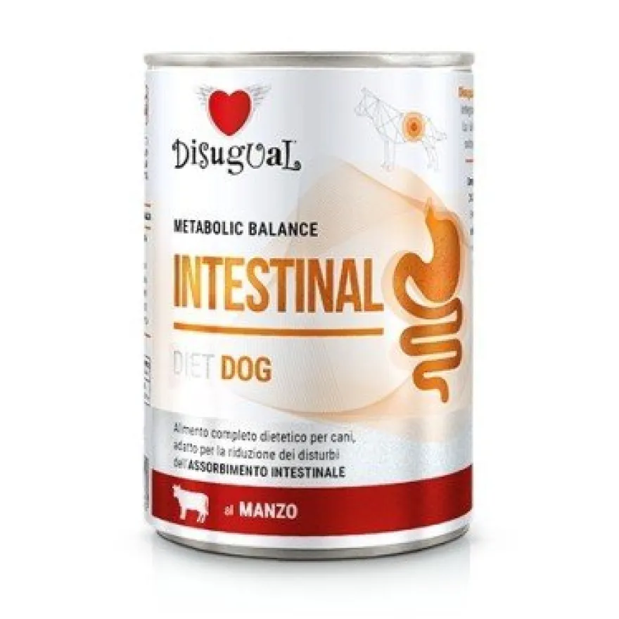 Disugual Diet Dog Intestinal Ternera Alimento Húmedo 400g