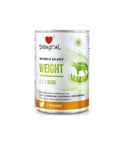 Disugual Diet Dog Weight Comida Húmeda Pavo 400g