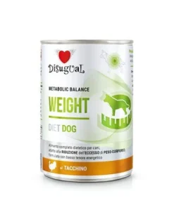 Disugual Diet Dog Weight Comida Húmeda Pavo 400g