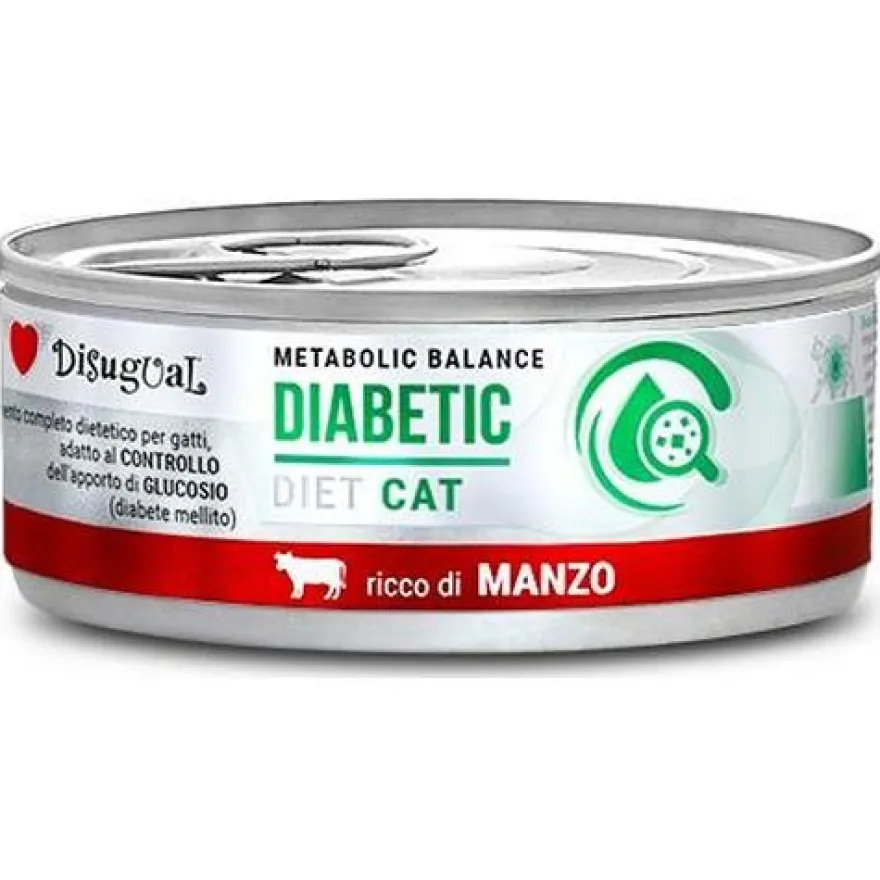 Disugual Diet Gato Diabético Ternera 12 ud