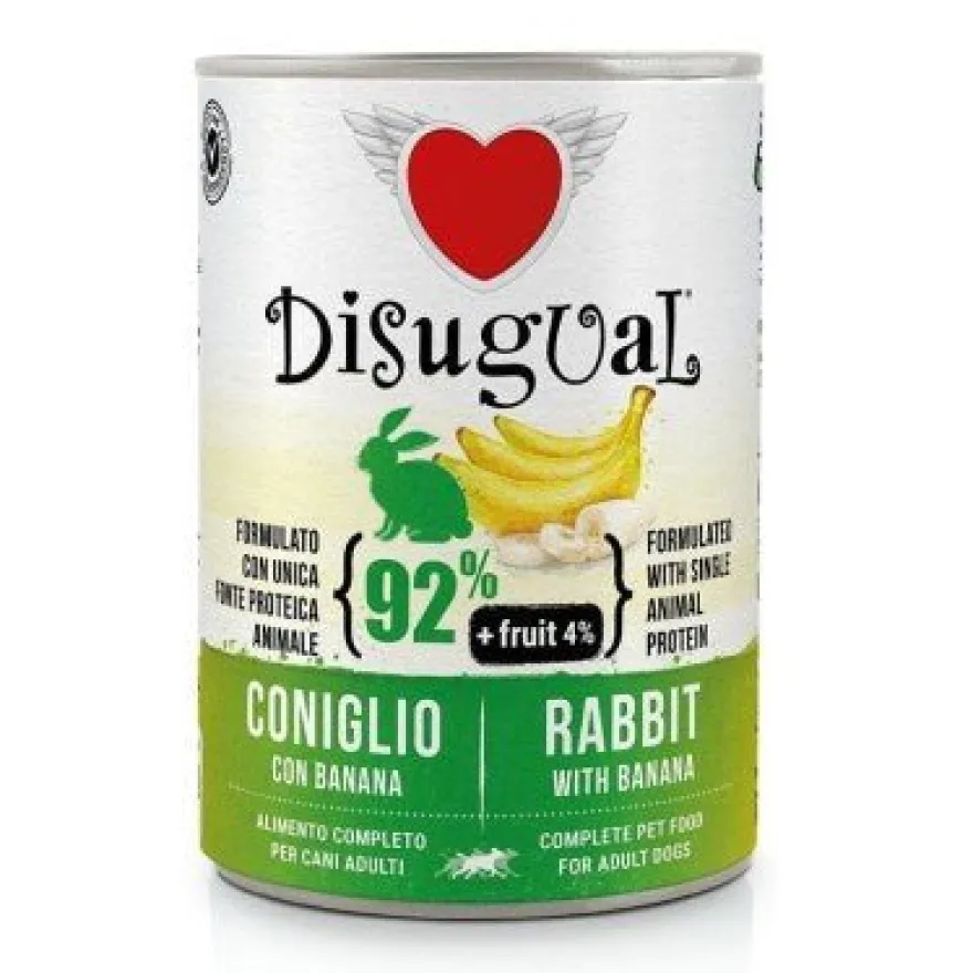 Disugual Fruit Conejo y Banana Paté Húmedo 400gr