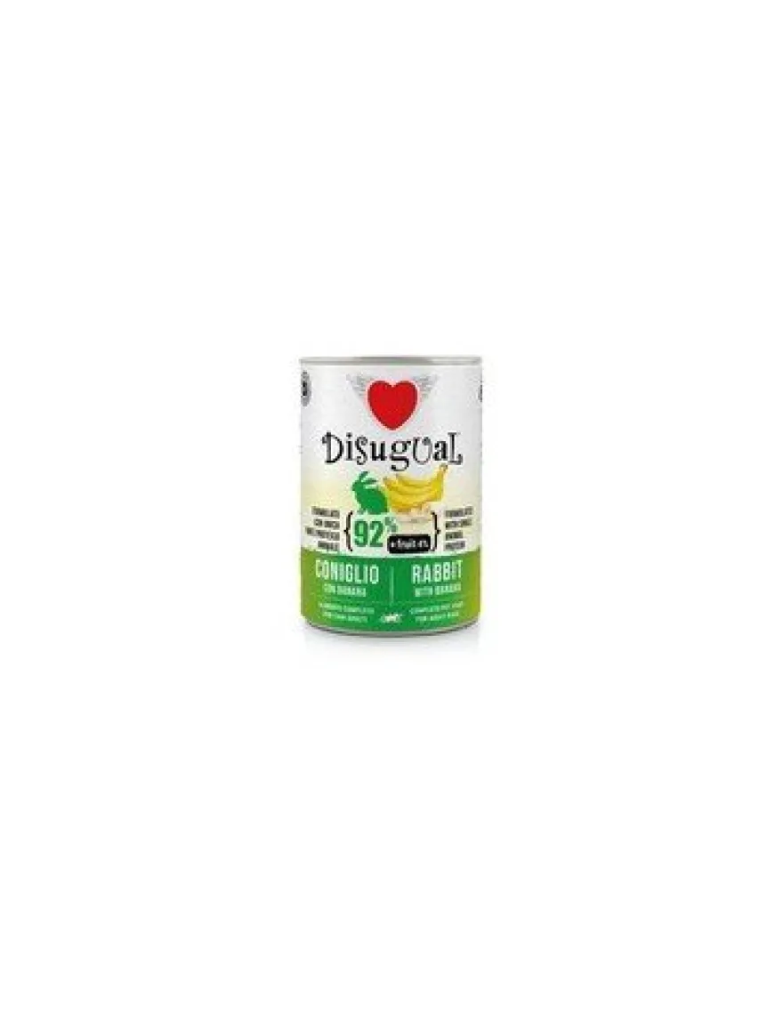 Disugual Fruit Conejo y Banana Paté Húmedo 400gr