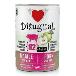 Disugual Fruit Dog Cerdo Manzana Comida Húmeda 400g