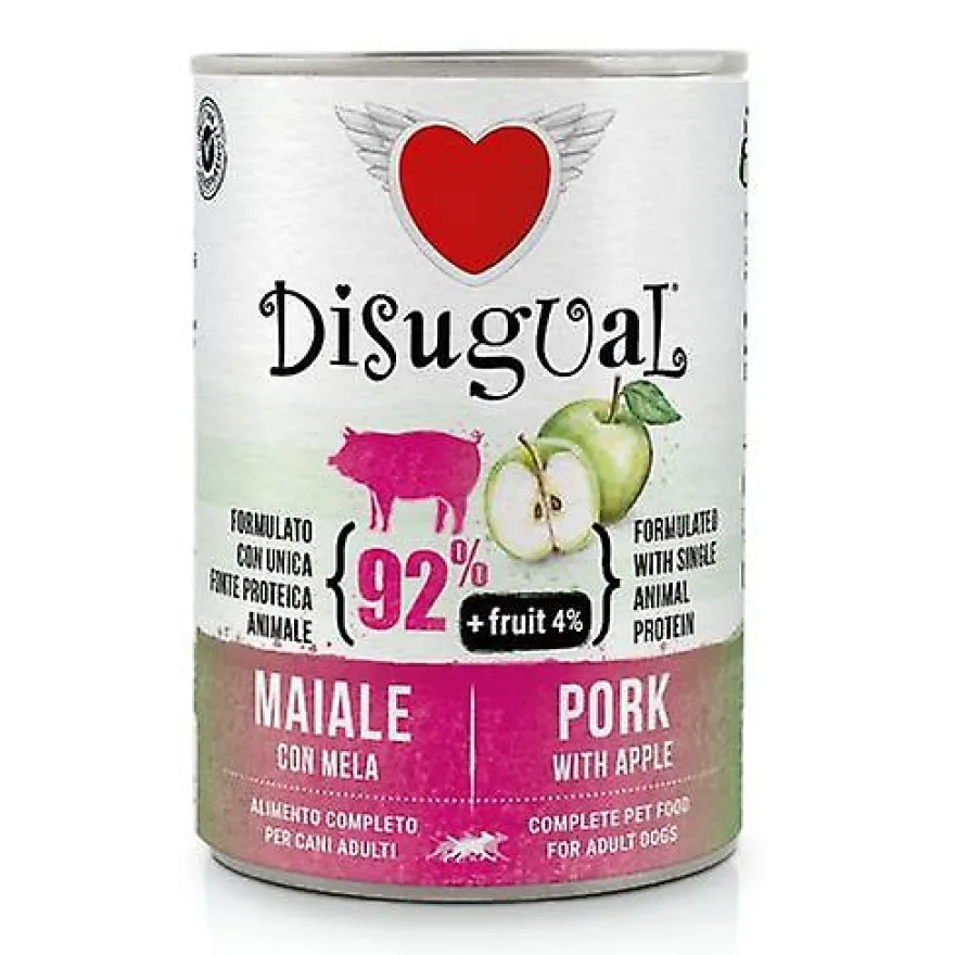 Disugual Fruit Dog Cerdo Manzana Comida Húmeda 400g