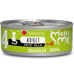 Disugual Mini-Me Cat Codorniz Comida Húmeda 12x85g