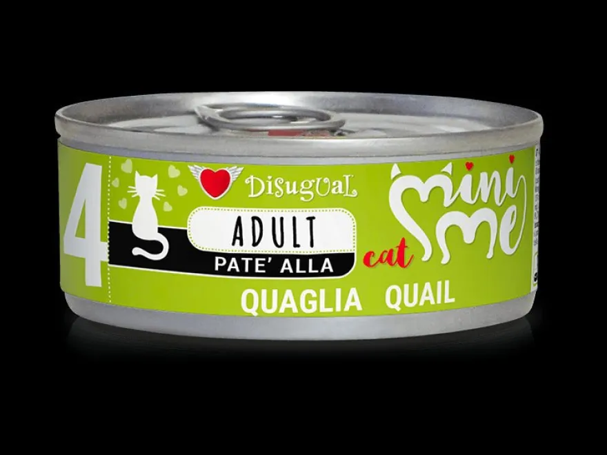 Disugual Mini-Me Cat Codorniz Comida Húmeda 12x85g
