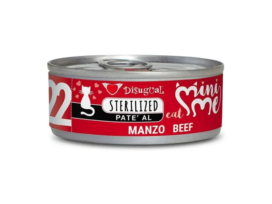 Disugual Mini-Me Cat Esterilizado Pate Ternera 12x85g