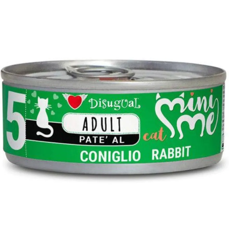 Disugual Mini-Me Conejo Comida para Gatos 12x85g