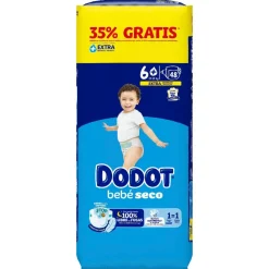 DODOT Bebé Seco Extra Jumbo Pack Talla 6+ (48 uds)