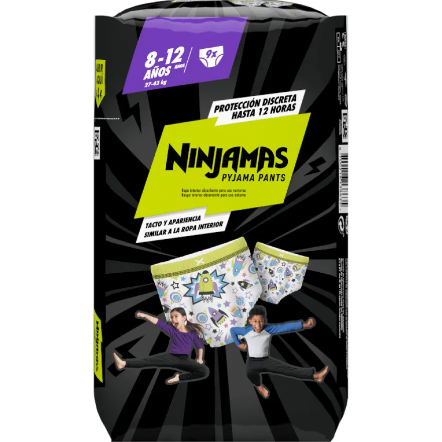 Dodot Ninjamas Carry Pack Cohete Talla 8 - 9 uds.