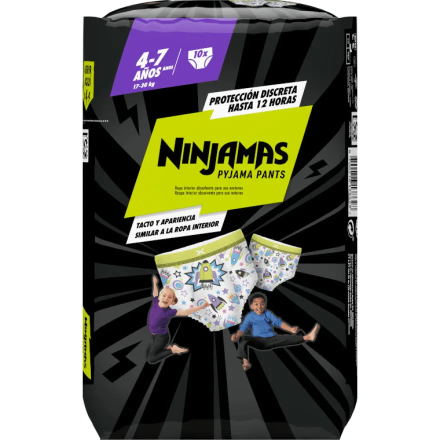 Dodot Ninjamas Carry Pack Cohete Talla 7 - 10 uds.