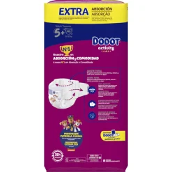 DODOT Pañales Activity Extra Jumbo Pack Talla 5+ 48 unidades