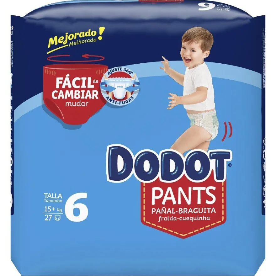 DODOT Pants Talla 6 (+15 Kg) 27 unidades