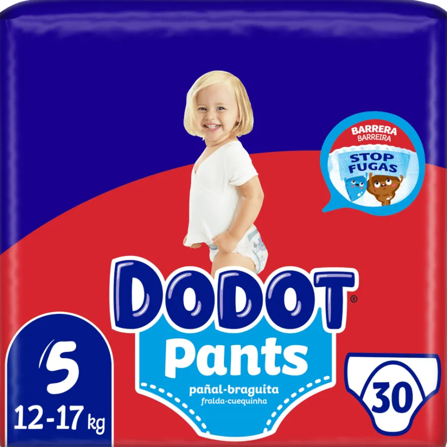 DODOT Pants Talla 5 (12-17 Kg) 30 unidades