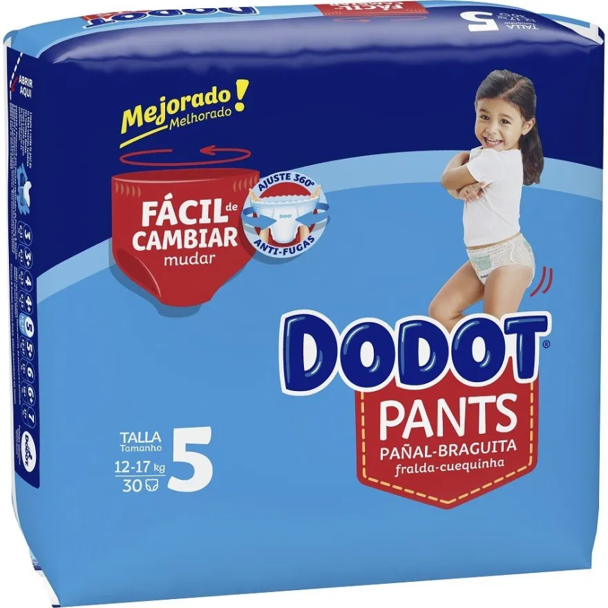 DODOT Pants Talla 5 (12-17 Kg) 30 unidades