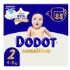 Dodot Sensitive Jumbo Pack Pañales Talla 2 88 uds