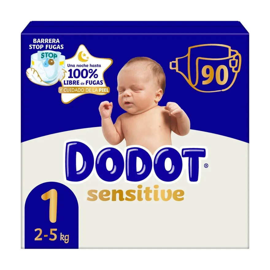 Dodot Sensitive Jumbo Pack Talla 1 90 uds