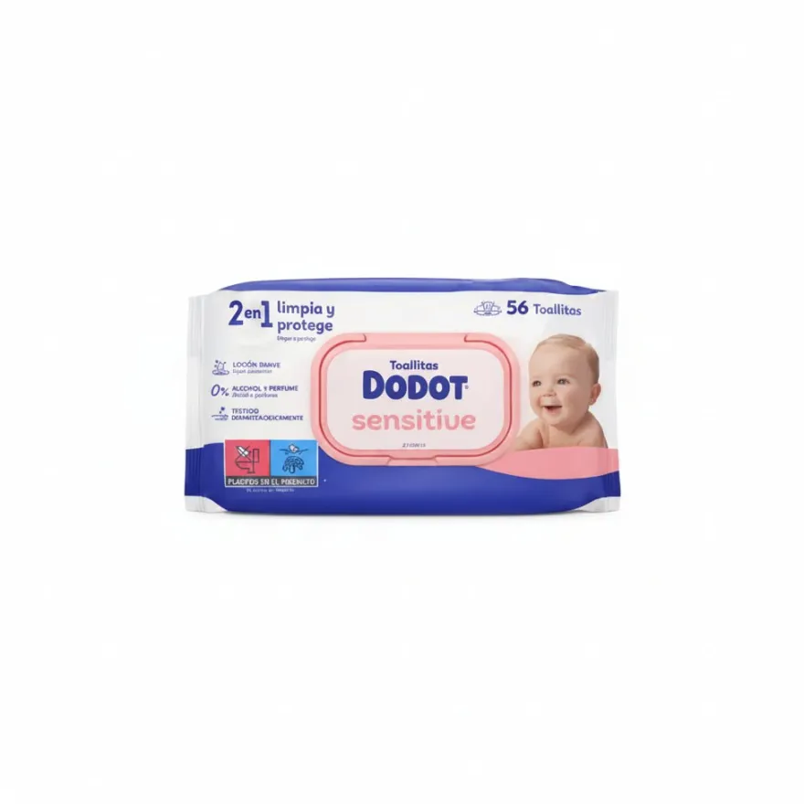 DODOT Sensitive Toallitas para Bebés 54 toallitas
