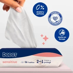 DODOT Sensitive Toallitas para Bebés 54 toallitas