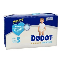 Dodot Sensitive Value Pack Talla 5 (42uds)