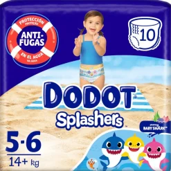Dodot Splashers Talla 5-6, 10 unidades