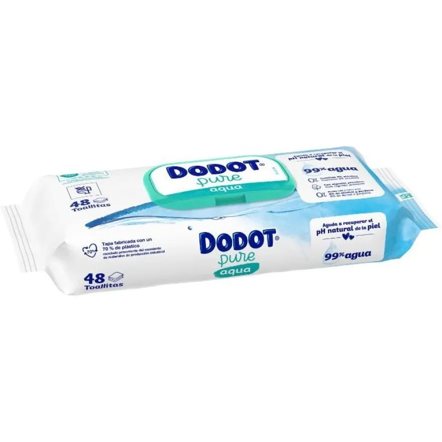 Dodot Toallitas Aqua Plastic Free 48 uds
