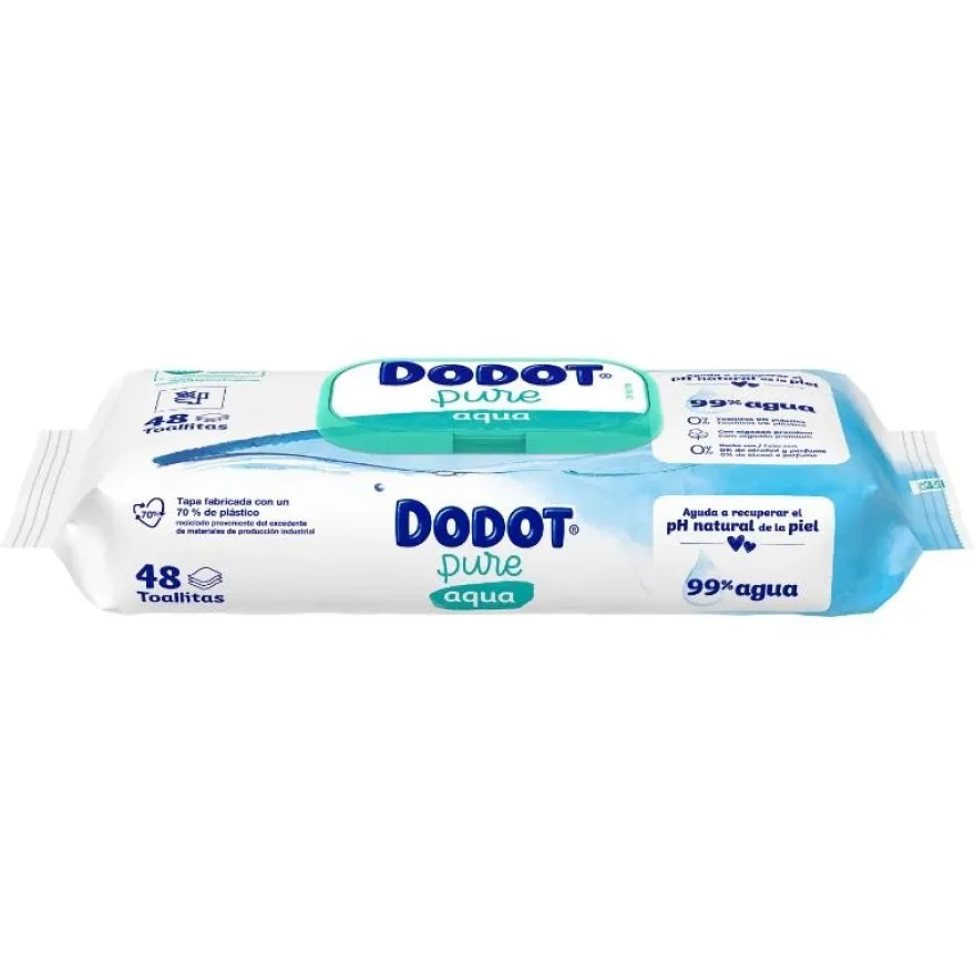 Dodot Toallitas Aqua Plastic Free 48 uds