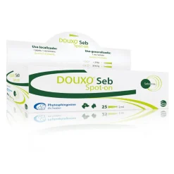 Douxo Seb Spot-On Solución Antiseborreica 25 pipetas de 2ml