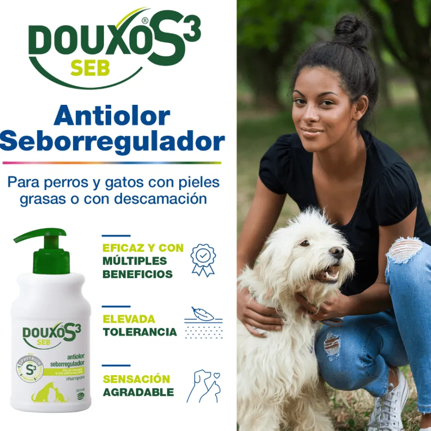 Douxo S3 Seb Champú para Mascotas Líquido 200ml