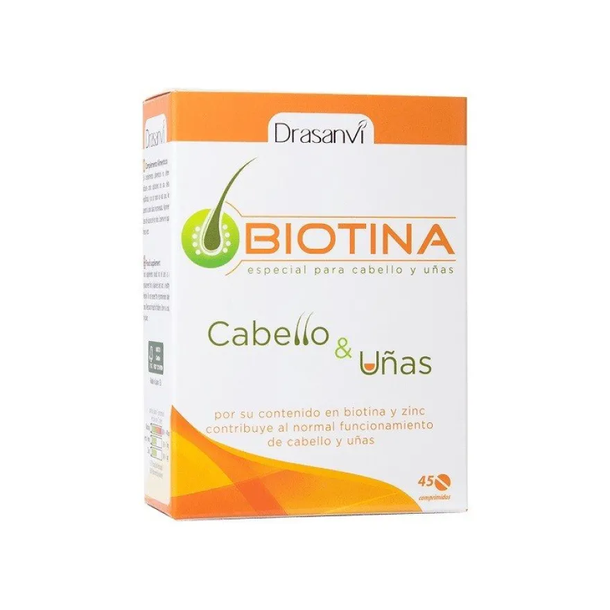 Drasanvi Biotina Cabello y Uñas 45 comprimidos