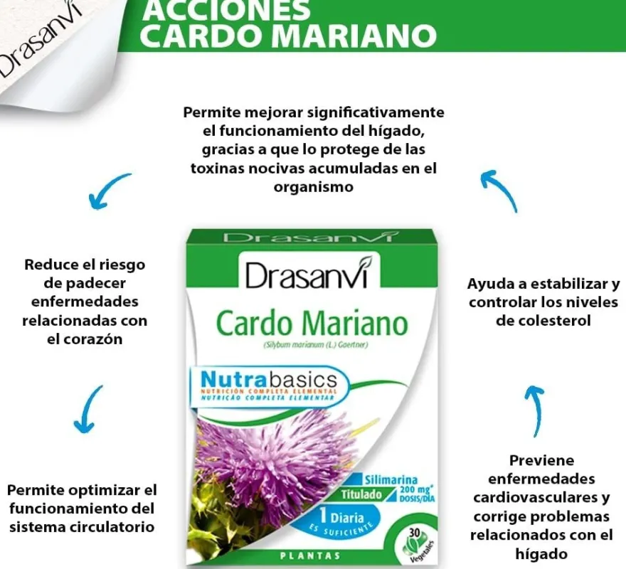 Drasanvi Cardo Mariano 30 Cápsulas
