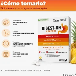 Drasanvi Digest-On Confort 30 comprimidos masticables