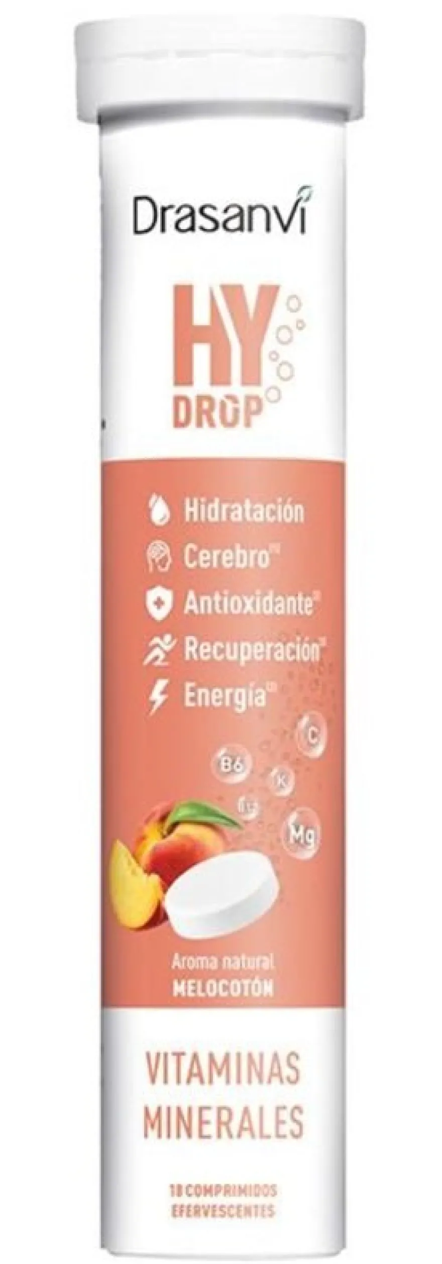 Drasanvi HY Drop Melocotón 18 comp efervescentes