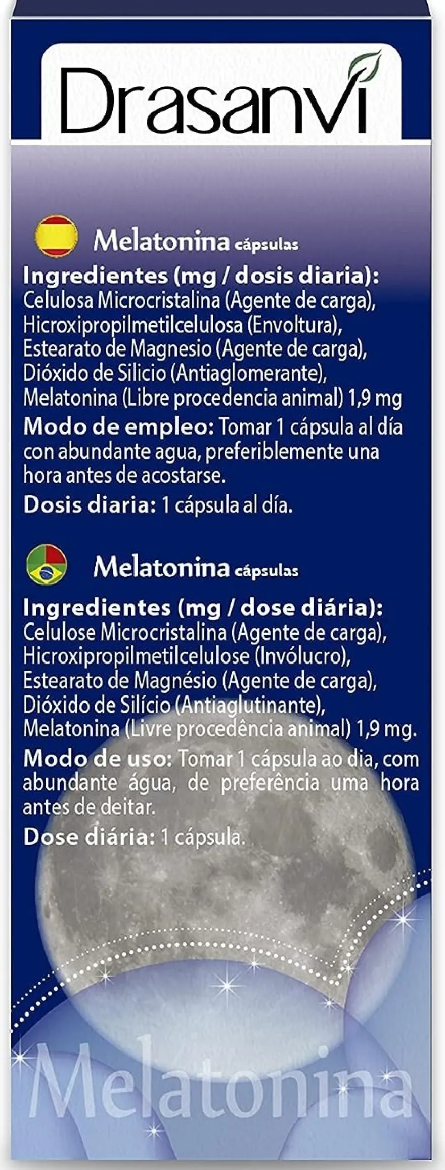 Drasanvi Melatonina 60 Cápsulas 1,9mg