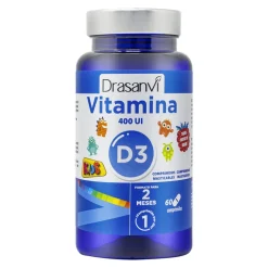 Drasanvi Vitamina D3 Kids 400 Ui 60 Comprimidos Masticables
