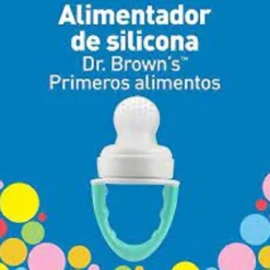 Dr Brown's Alimentador Antiahogo de Silicona Azul