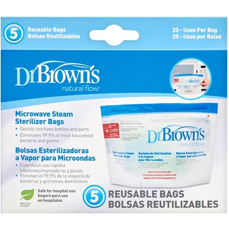 DR BROWN'S Bolsas Esterilizadoras Microondas (5 Unids)