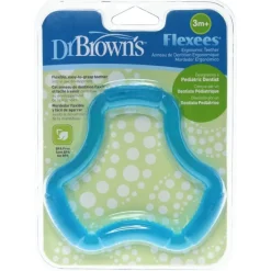 DR. BROWN'S Mordedor Ergonómico Flexees +3M Azul
