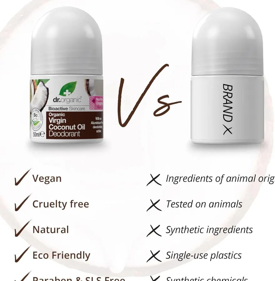 Dr. Organic Desodorante de Aceite de Coco 50 ml