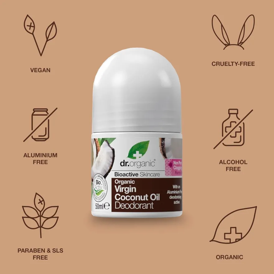 Dr. Organic Desodorante de Aceite de Coco 50 ml