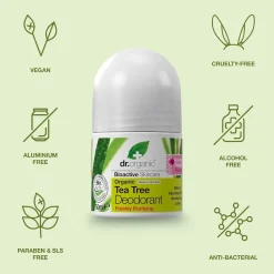 Dr. Organic Desodorante de Árbol de Té 50 ml